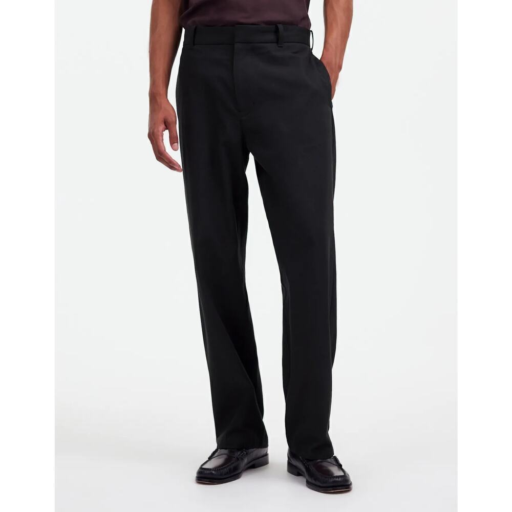 Madewell Cotton-Wool Blend Trousers Dress Pants True Black NWT Mens W 32 L 30